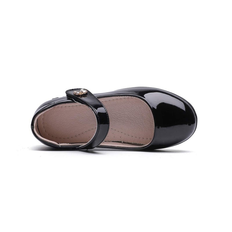 ALPHELIGANCE Girls Mary Jane Strap School Uniform Dress Flat Ballet Shoes - Image 4